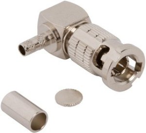 034-1061, RF COAXIAL, HD-BNC PLUG, R/A, 75 OHM 034-1061, RF COAXIAL, HD-BNC PLUG, R/A, 75 OHM
