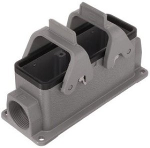 09300241233, Heavy Duty Power Connectors BASE SURFACE 2 LVR HAN B 09300241233, Heavy Duty Power Connectors BASE SURFACE 2 LVR HAN B