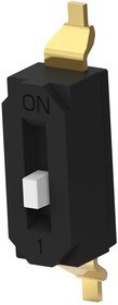 EDS01SGNNTR04Q, DIP / SIP переключатель, приподнятый, 1 схем(-а), Ползунок, SMD (Поверхностный Монтаж), SPST, 24 В