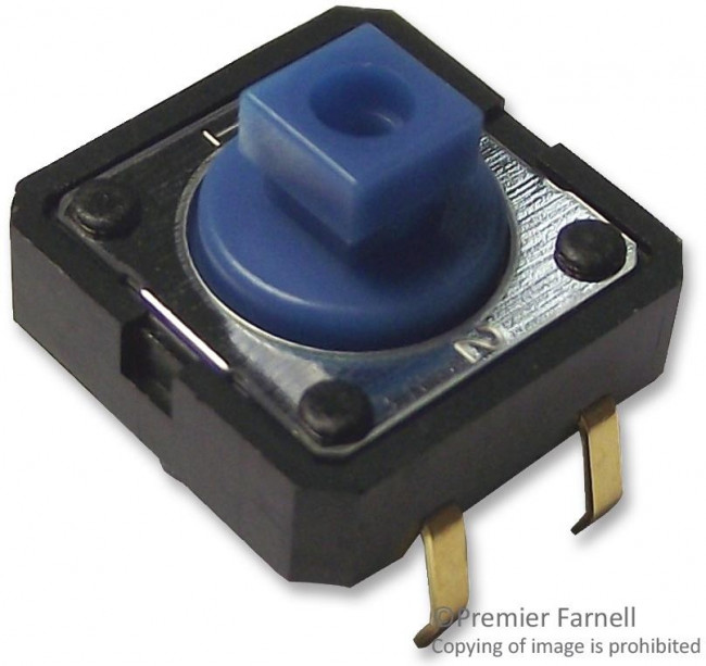 B3F-5050, Tactile Switches 12x12mm Lg Svc Life Ht 7.3mm