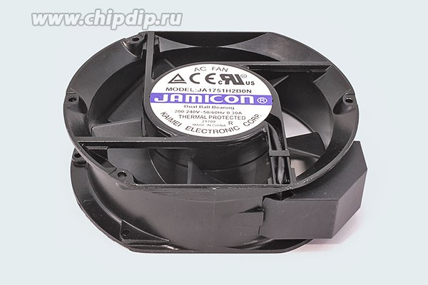 Вентилятор 220 Вольт, 172x150x51мм, шариковый подшипник; №ВН290T вент 172x150x51\220В\0,30А\ 2T\ШП\JA1751H2B0N\JAMIC Вентилятор 220 Вольт, 172x150x51мм, шариковый подшипник; №ВН290T вент 172x150x51\220В\0,30А\ 2T\ШП\JA1751H2B0N\JAMIC