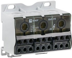 Блок распределительный КБР тройной 175A PROxima EKF kbr3-175