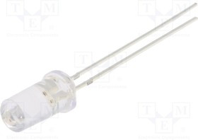 OSRRP25T51A, LED; 5mm; red; 750?1120mcd; 50°; Front: flat; 1.8?2.6V; Pitch: 2.54mm