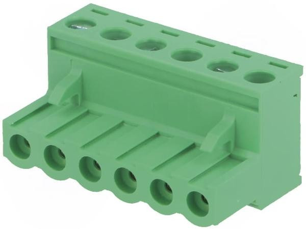 2EDGK-5.0-06P-14, Клеммник, 6-контактный 5мм, угловой 2EDGK-5.0-06P-14, Клеммник, 6-контактный 5мм, угловой