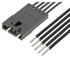 216273-1054, Rectangular Cable Assemblies SL POSITIVE LOCK P-S 5CKT 600MM Sn