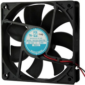 OD1225-24HBIP68, AXIAL FAN, BALL, 120CFM, 42DB, 7.7W, 24V OD1225-24HBIP68, AXIAL FAN, BALL, 120CFM, 42DB, 7.7W, 24V