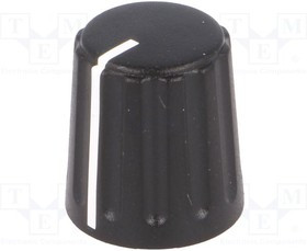 GW15B, Ручка, коническая,с указателем, ABS, dоси: 6мм, d15,5x17,1мм