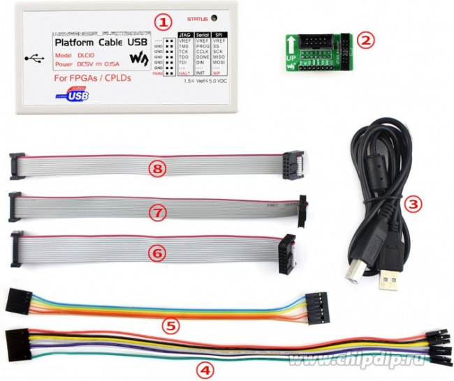 Platform Cable USB, Программатор, загрузочный кабель для конфигурирования ПЛИС Xilinx Platform Cable USB, Программатор, загрузочный кабель для конфигурирования ПЛИС Xilinx