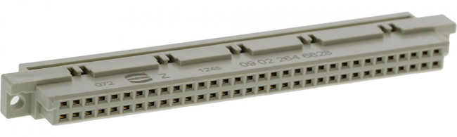 09022646828, Вилка, DIN 41612, тип В, "мама", PIN: 64, a+b, IDC, позолота, 2А 09022646828, Вилка, DIN 41612, тип В, "мама", PIN: 64, a+b, IDC, позолота, 2А