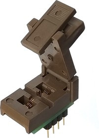 DIP8-SON8 2x3 mm (USON8, DFN8) [ZIF-HI-REL, Clam Shell], Адаптер для программирования микросхем (=AE-WS8-U4, TSU-D08/WS08-3X2)