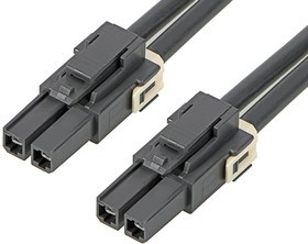216400-1022, Rectangular Cable Assemblies Mega-Fit SR R-R 2Ckt 300mm Cable
