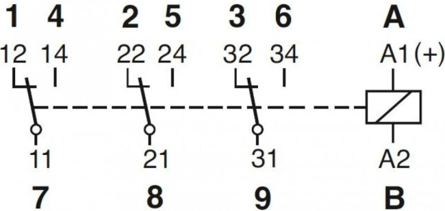 Реле промежуточное C5-A30/DC12V PN121434 Реле промежуточное C5-A30/DC12V PN121434