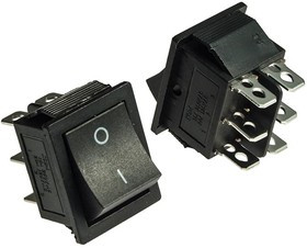 KCD4-202-С3-B/6P on-on, Клавишный переключатель KCD4-202-С3-B/6P, ON-ON