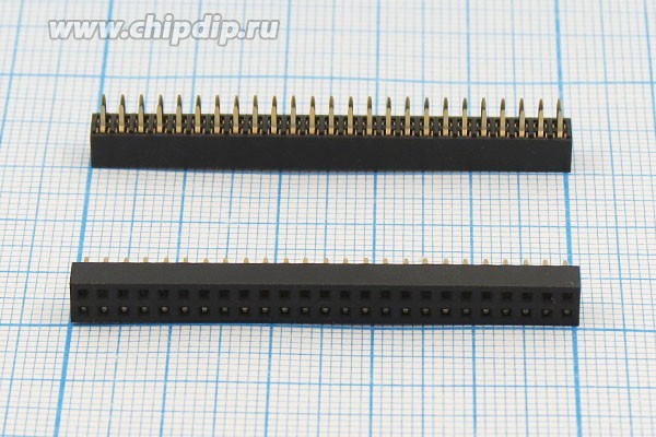 Разъем PBD2-2x25 розетка, шаг P2.0, контакты 50P, монтаж на плату