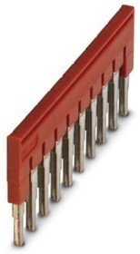 3030271, Перемычка, размер шага 6,2 мм, ширина 60,3 мм, полюсов 10, цвет красный 3030271, Перемычка, размер шага 6,2 мм, ширина 60,3 мм, полюсов 10, цвет красный
