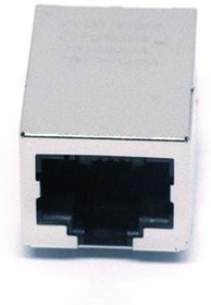 J0C-0005NL, Modular Connectors / Ethernet Connectors SMT 1X1 TAB DOWN