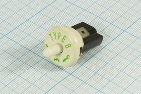 Микропереключатель, 8,5А, переключение ON-(OFF), PBS-05C, 220В, d20.5