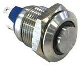 MAV0120/3D2GN024, Switch Push Button N.O. SPST Round Button 2A 36VDC Momentary Contact Panel Mount Solder Tab