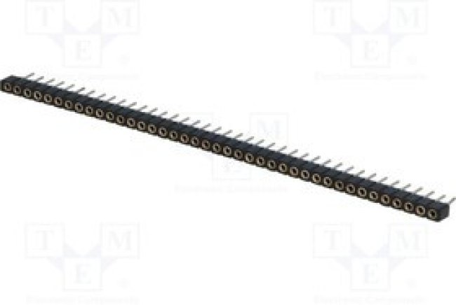DS1002-02-1*40BT1F6, Гнездо, штыревой, "мама", PIN 40, прямой, 2мм, THT, 1x40