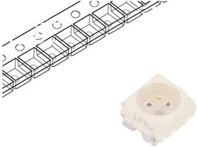 VLMKE3401-GS08, LED; SMD; 3528,PLCC4; red; 71?140mcd; 3.5x2.8x1.75mm; 60°; 1.9?2.6V
