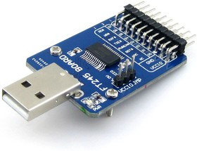 FT245 USB FIFO Board (type A), Преобразователь USB-FIFO на базе FT245 с разъемом USB-A FT245 USB FIFO Board (type A), Преобразователь USB-FIFO на базе FT245 с разъемом USB-A