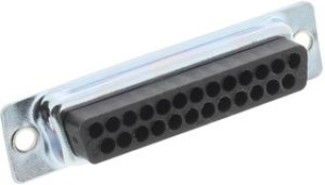 DBUH-25S, D-SUB CONNECTOR, RCPT, 25POS, CRIMP