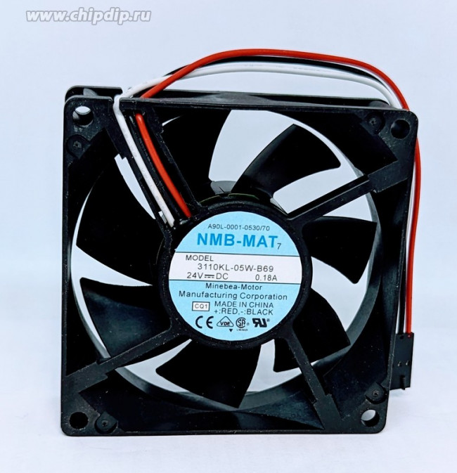 Вентилятор NMB-MAT 3110KL-05W-B69 ( RH7-5294 / RH7-1658 / RH7-5297 / RH7-5296 / RH7-1661) 80x25мм 24V 0.14A / 0.18A OEM