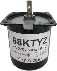 Мотор с редуктором 68KTYZ 220В 50 об/мин Мотор с редуктором 68KTYZ 220В 50 об/мин