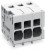 2624-1104, Клеммная колодка Угловая 4-полюсная