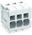 2624-1104, Клеммная колодка Угловая 4-полюсная