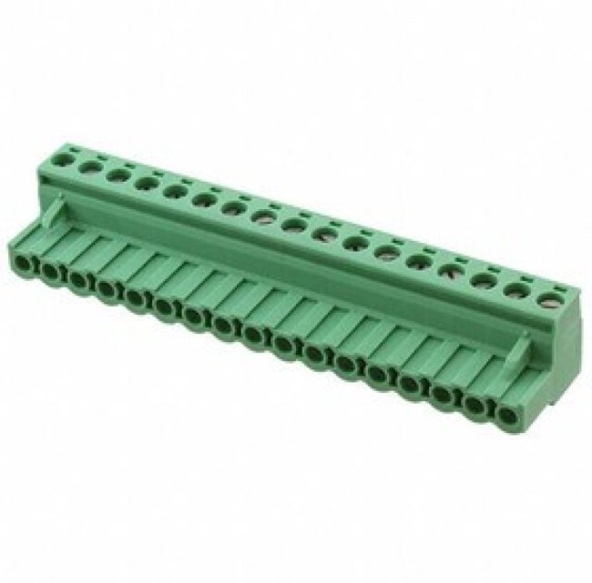 1757161, Pluggable Terminal Blocks 17 Pos 5.08mm pitch Plug 24-12 AWG Screw