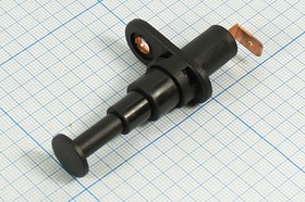 Микропереключатель, 20А, переключение ON-(OFF), ASW-19, 12В, d11.6