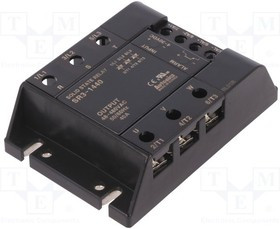 SR3-1440, Реле: полупроводниковое, Uупр: 4-30ВDC, 40А, 48-480ВAC, 3-фазный