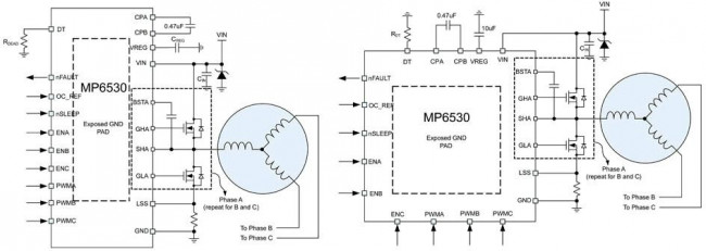 MP6530GR-P, Motor / Motion / Ignition Controllers & Drivers 5V-60V 3-Phs Brshls DC Motor PreDriver MP6530GR-P, Motor / Motion / Ignition Controllers & Drivers 5V-60V 3-Phs Brshls DC Motor PreDriver