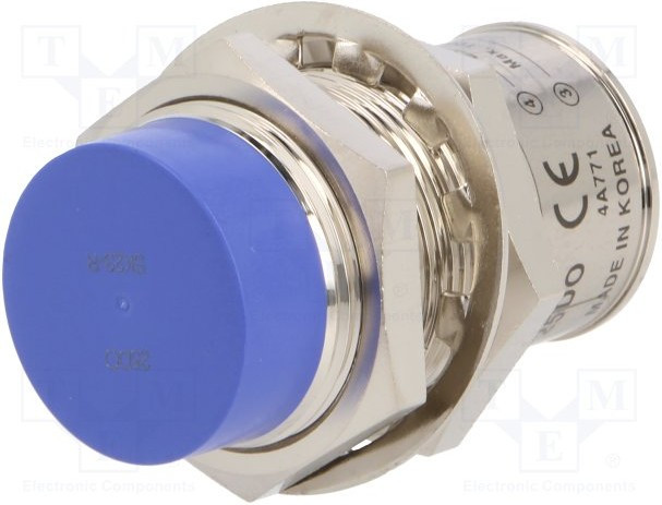 PRDCMT30-25DO, Датчик индуктивный, Конф.выхода 2-проводной NO, 0-25мм, М30