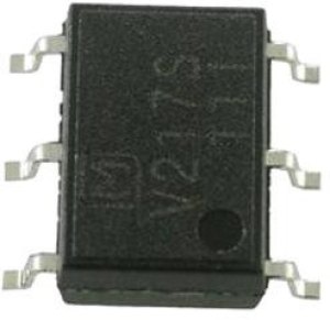 AQV217S, МОП-транзисторное реле, SPST-NO (1 Form A), AC / DC, 200 В, 160 мА, SOP-6
