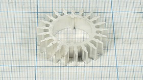 Радиатор охлаждения №12471 охладитель 45xd24,7x 10\O15\\Al\сер\\