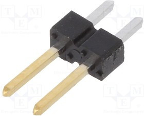 68001-202HLF, Conn Unshrouded Header HDR 2 POS 2.54mm Solder ST Top Entry Thru-Hole BergStik® Bulk