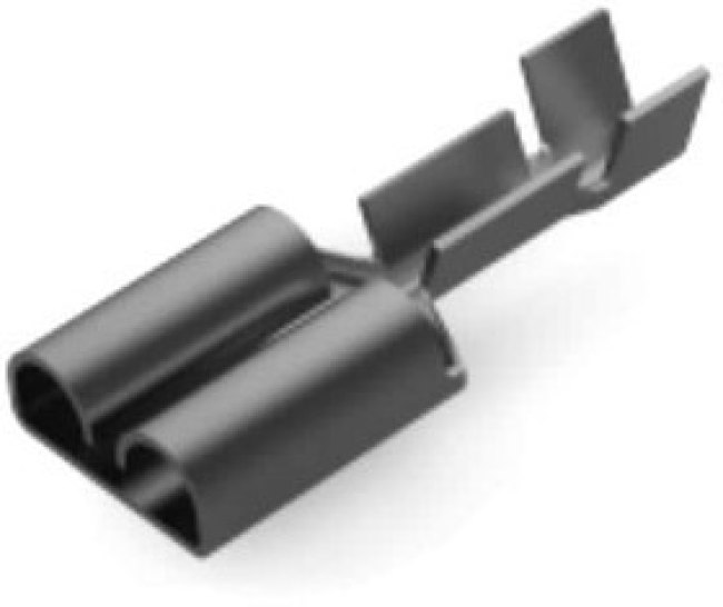 160928-4 (Loose Piece), Terminals RECPT 6.35 x 0.81 mm Cut Strip of 20