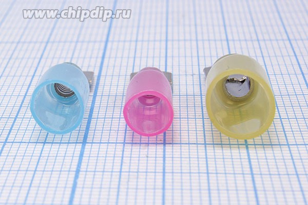 2520635F, Разъем плоский 6.4x0.8мм изолированный в синей термоусаживаемой манжете; Q-15934B клемма штек 6,4x0,8\\1,5~2,5S\Cu луж\обж+t-усад\ 2520635F, Разъем плоский 6.4x0.8мм изолированный в синей термоусаживаемой манжете; Q-15934B клемма штек 6,4x0,8\\1,5~2,5S\Cu луж\обж+t-усад\