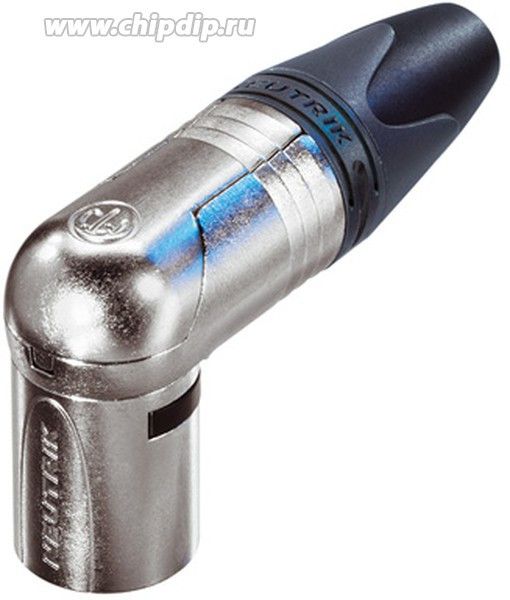 XLR plug, 3 pole, silver-plated, 2.5 mm², AWG 14, metal, NC3MRX