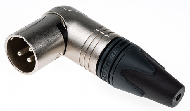 XLR plug, 3 pole, silver-plated, 2.5 mm², AWG 14, metal, NC3MRX