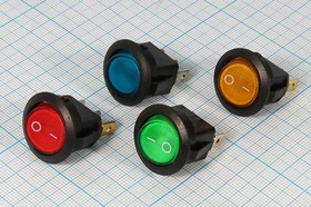 Клавишный выключатель с зелёной подсветкой 220В/6А, c фиксацией; №1495 G Пкл\\ 6\ON-OFF\d20,0\чер\ ILзел\\3T\MIRS101-8\ Клавишный выключатель с зелёной подсветкой 220В/6А, c фиксацией; №1495 G Пкл\\ 6\ON-OFF\d20,0\чер\ ILзел\\3T\MIRS101-8\