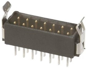 M80-8672622, Headers &amp; Wire Housings 13+13 POS DIL MALE VERT LATCHED TIN/LD