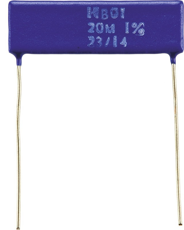 HB120MFZRE, Резистор в сквозное отверстие, 20 МОм, Серия HB, 2 Вт, ± 1%, Радиальные Выводы, 7.5 кВ HB120MFZRE, Резистор в сквозное отверстие, 20 МОм, Серия HB, 2 Вт, ± 1%, Радиальные Выводы, 7.5 кВ
