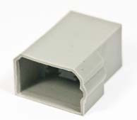 Кожух для клеммы вилка 6,4x0,8, 4H, пластик [20581