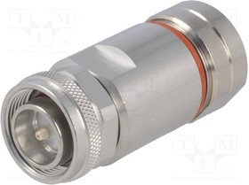 J01440A0005, Разъем: 4.3-10, "папа", на провод, прямой, вилка, 50Ом, IP68