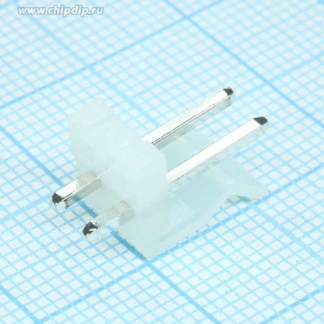 PWL- 2 (DS1072-2 M), Вилка на плату 3.96мм 2pin прямая