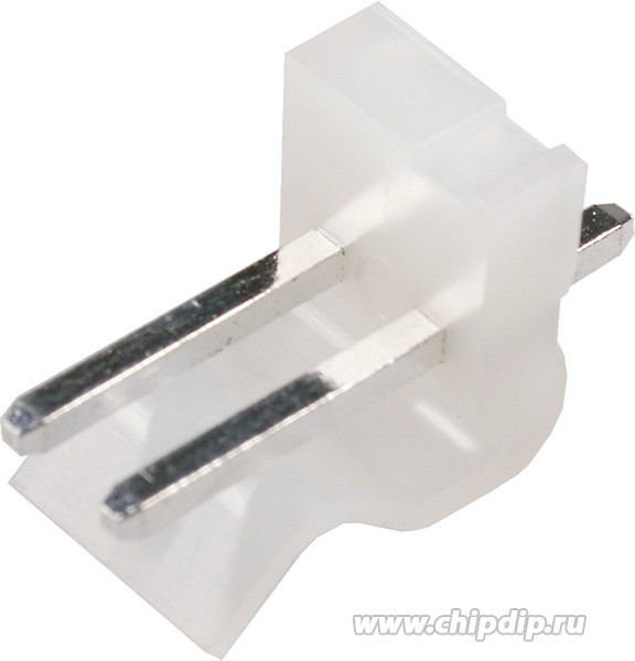 PWL- 2 (DS1072-2 M), Вилка на плату 3.96мм 2pin прямая