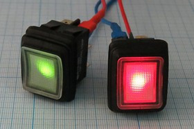 Герметичный клавишный переключатель, двойная индикация: красная/зелёная, 220В/10А; №10683 Пкл\\10\2xON- ON\\чер\ILкр& зел\IP55\6T\R13-285C8L Герметичный клавишный переключатель, двойная индикация: красная/зелёная, 220В/10А; №10683 Пкл\\10\2xON- ON\\чер\ILкр& зел\IP55\6T\R13-285C8L